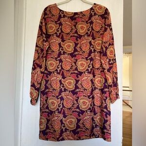 Ann Taylor Loft Paisley Purple Dress (S)